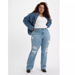 Levis | 725 High Rise Bootcut Denim Jeans Plus Size 16W Lightwash Casual Curvy